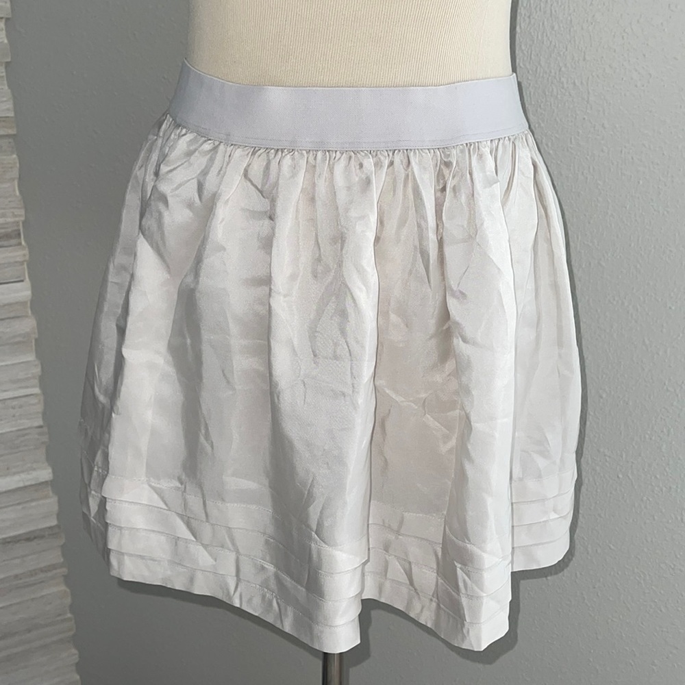 bcbgmaxazria skirt mini cloud gray xsmall